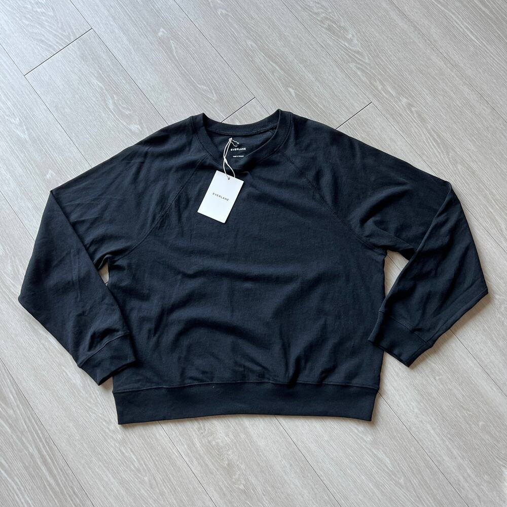 Everlane FLAWED Shirt Womens Medium Black Long Sleeve DIY Sewing
